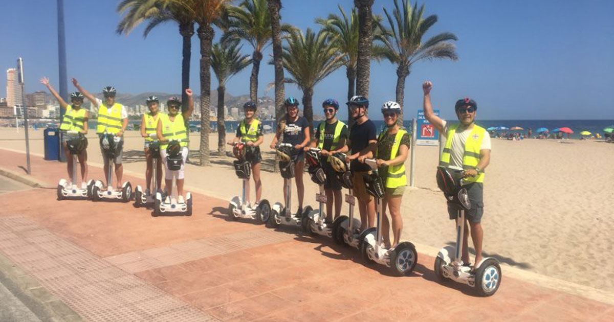 Segway tour Benidorm levante beach